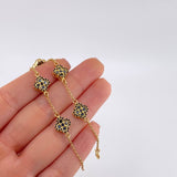 Pulso Aro Seguido Flor Trebol 6.6 g / 18 cm / 9.8 mm Oro Amarillo 18K