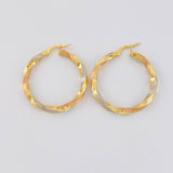 Candongas Aded 2.85 g / 3 cm Tres Oros 18K