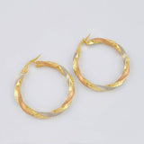 Candongas Aded 2.85 g / 3 cm Tres Oros 18K