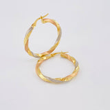 Candongas Aded 2.85 g / 3 cm Tres Oros 18K