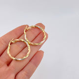 Candongas Aded 2.9 g / 3 cm Tres Oros 18K