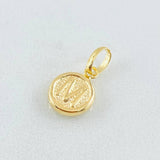 Dije Letra M 0.35gr / 1.5cm / Oro Amarillo 18K