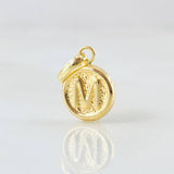 Dije Letra M 0.35gr / 1.5cm / Oro Amarillo 18K