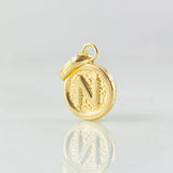 Dije Letra N 0.35gr / 1.5cm / Oro Amarillo 18K