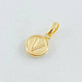 Dije Letra V 0.4gr / 1.5cm / Oro Amarillo 18K