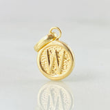 Dije Letra W 0.35gr / 1.5cm / Oro Amarillo 18K