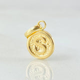 Dije Letra S 0.35gr / 1.5cm / Oro Amarillo 18K