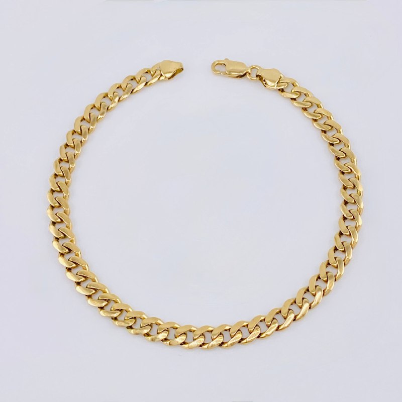 Pulso Cubano 7gr / 19cm / 5.15mm Oro Amarillo 18K