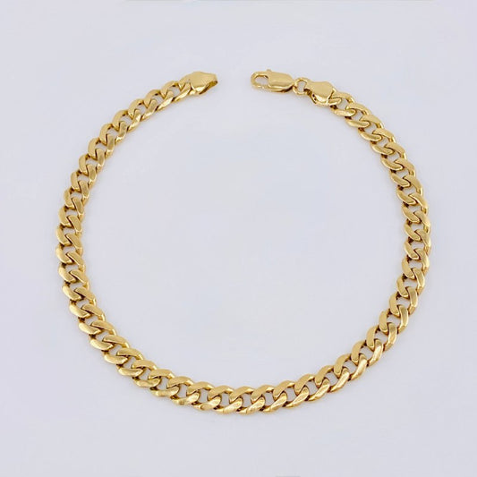 Pulso Cubano 6.9gr / 20cm / 5.15mm Oro Amarillo 18K