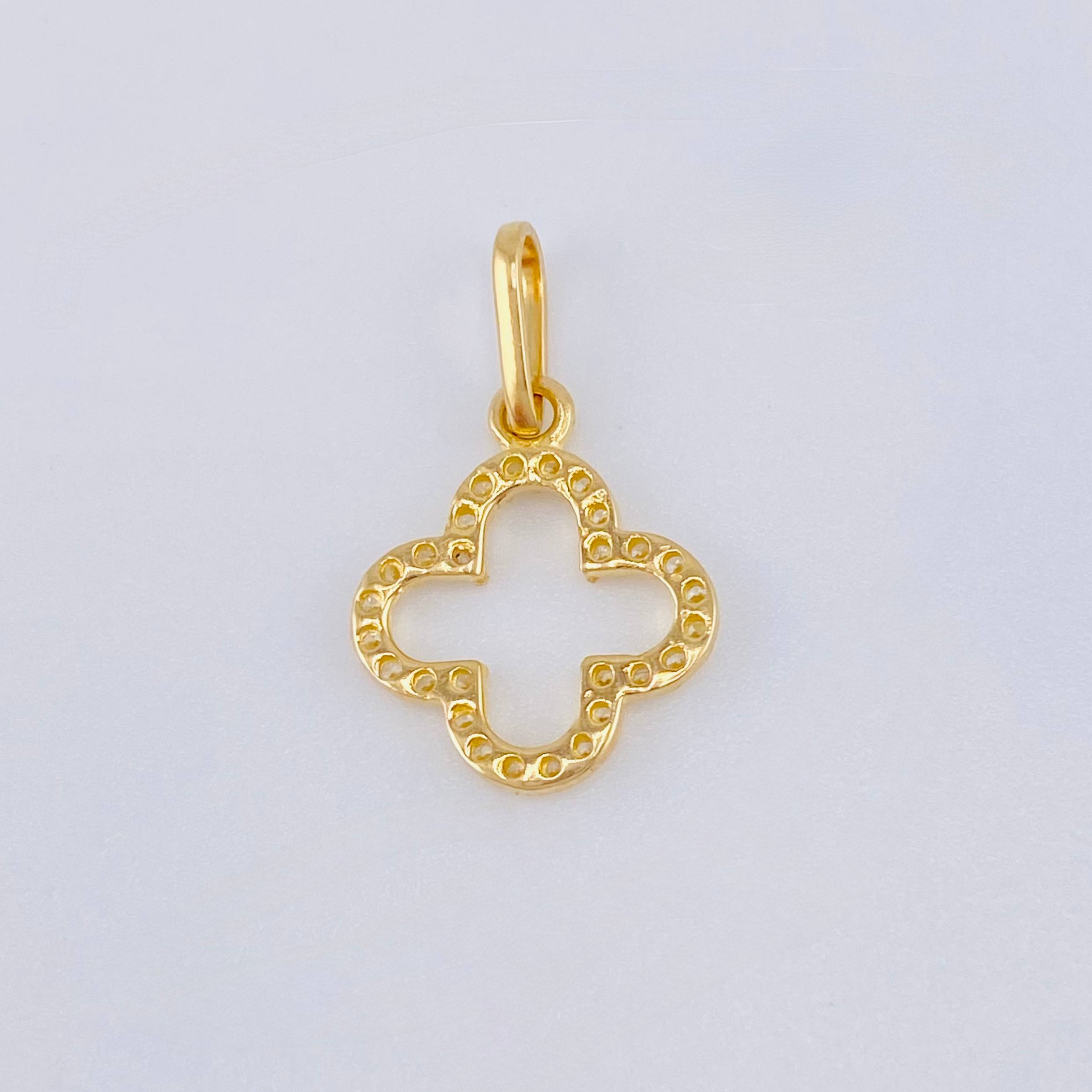 Dije Crúz Suiza 0.65 g / 1,8 cm Oro Amarillo 18K