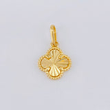 Dije Trebol Dorado 0.8 g / 1,8 cm Oro Amarillo 18K