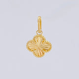 Dije Trebol Dorado 0.8gr / 1.8cm / Oro Amarillo Nac.Esp. 18K ©