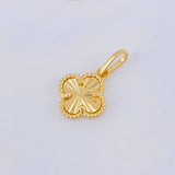 Dije Trebol Dorado 0.75gr / 1.8cm / Oro Amarillo Nac.Esp. 18K *