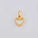 Dije Silueta Corazón 0.45 g / 1,6 cm Oro Amarillo 18K