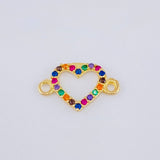Herraje Silueta Corazón 0.45 g / 1,5 cm Oro Amarillo 18K