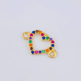 Herraje Silueta Corazón 0.45 g / 1,5 cm Oro Amarillo 18K
