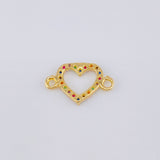 Herraje Silueta Corazón 0.45 g / 1,5 cm Oro Amarillo 18K
