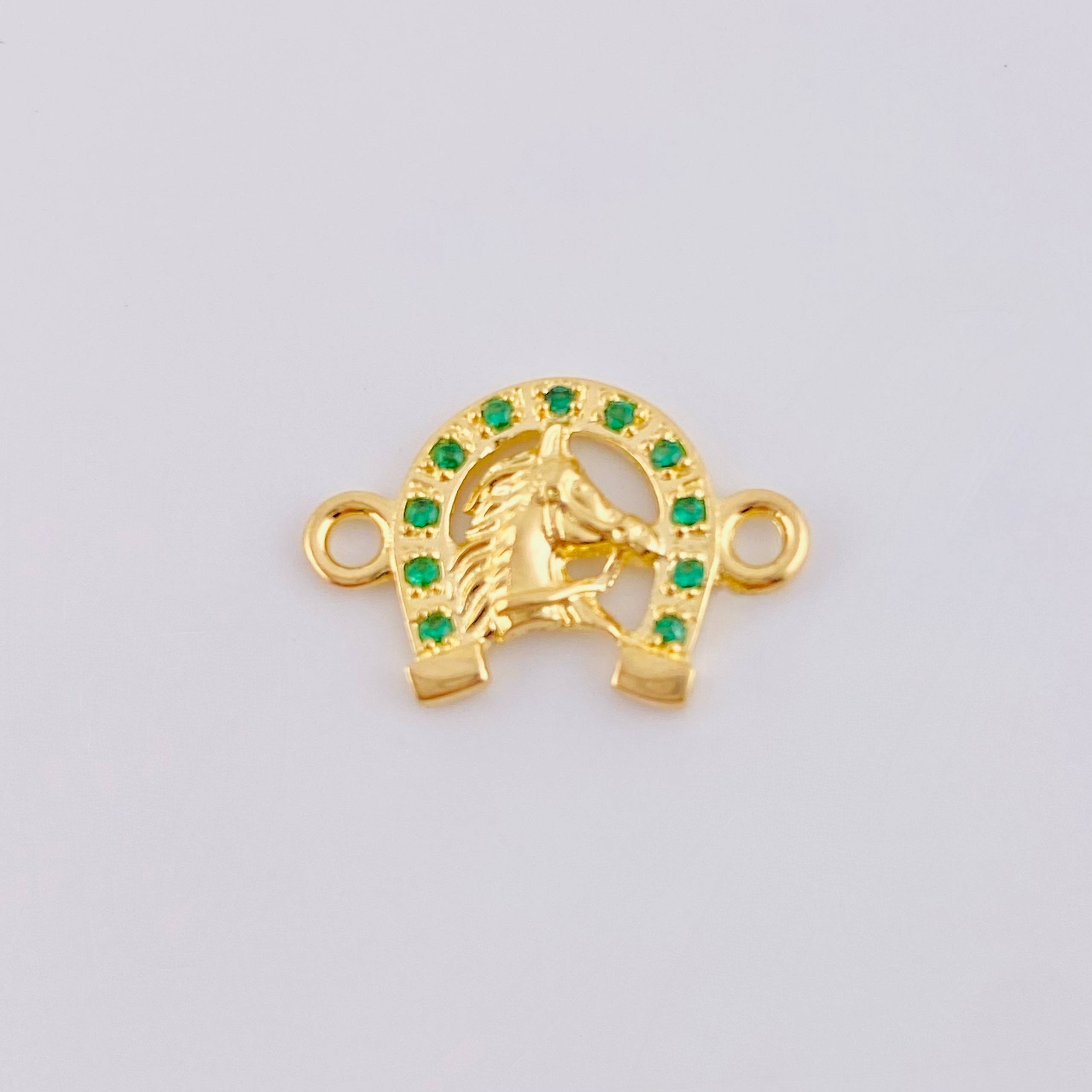 Herraje Herradura Caballo 1.05gr / 1.7cm / Oro Amarillo 18K *