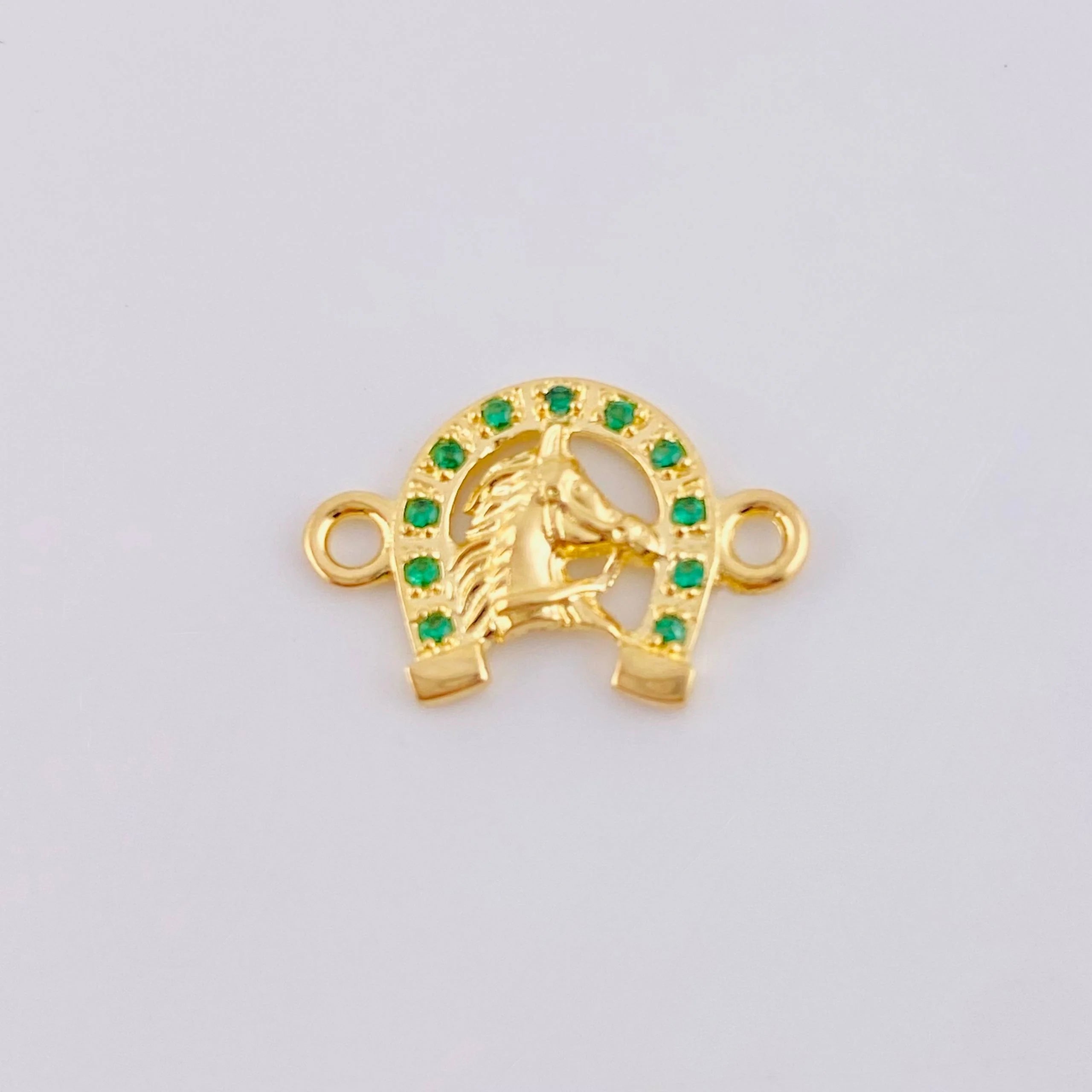 Herraje Herradura Cara De Caballo 0.95 g / 1.6 cm Oro Amarillo 18K