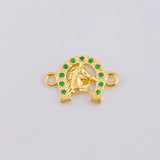 Herraje Herradura Cara De Caballo 1 g / 1.6 cm Oro Amarillo 18K