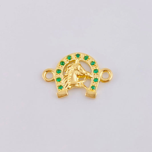 Herraje Herradura Cabeza De Caballo 0.95 g / 1.6 cm Oro Amarillo 18K
