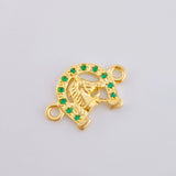 Herraje Herradura Cabeza De Caballo 1.05 g / 1.5 cm Oro Amarillo 18K