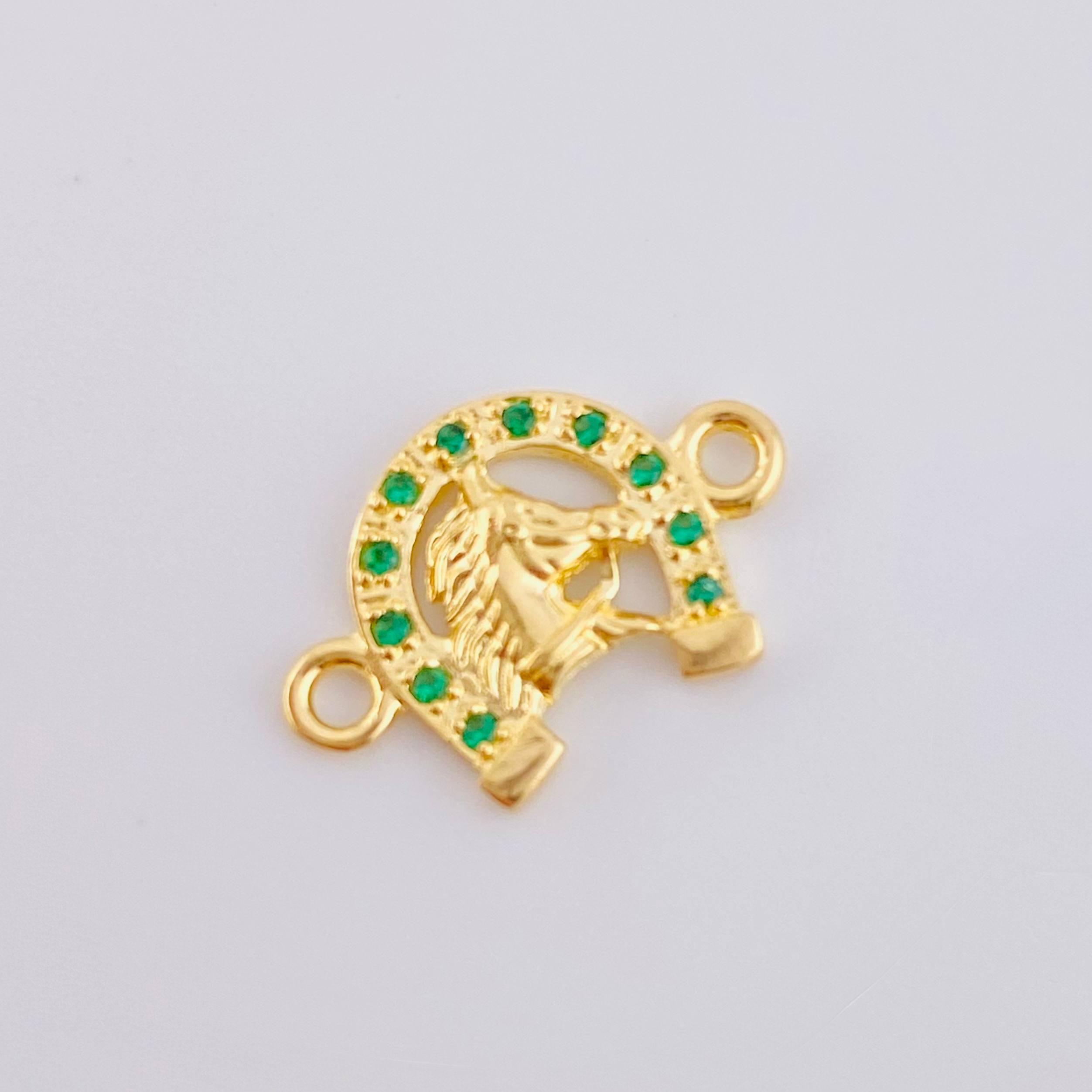 Herraje Herradura Caballo 1.05gr / 1.7cm / Oro Amarillo 18K *