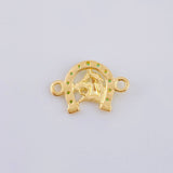 Herraje Herradura Caballo 1.05gr / 1.7cm / Oro Amarillo 18K *