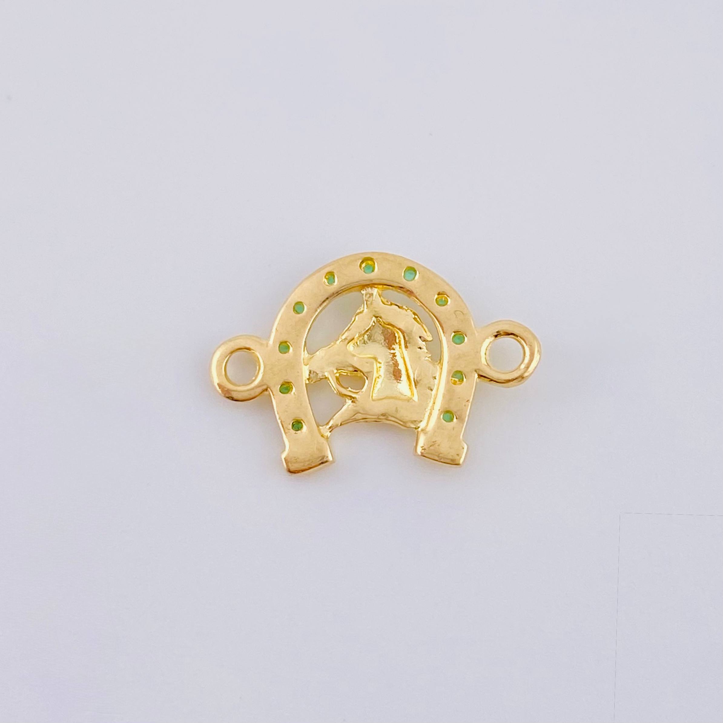 Herraje Herradura Caballo 1.1 g / 1,7 cm Oro Amarillo 18K