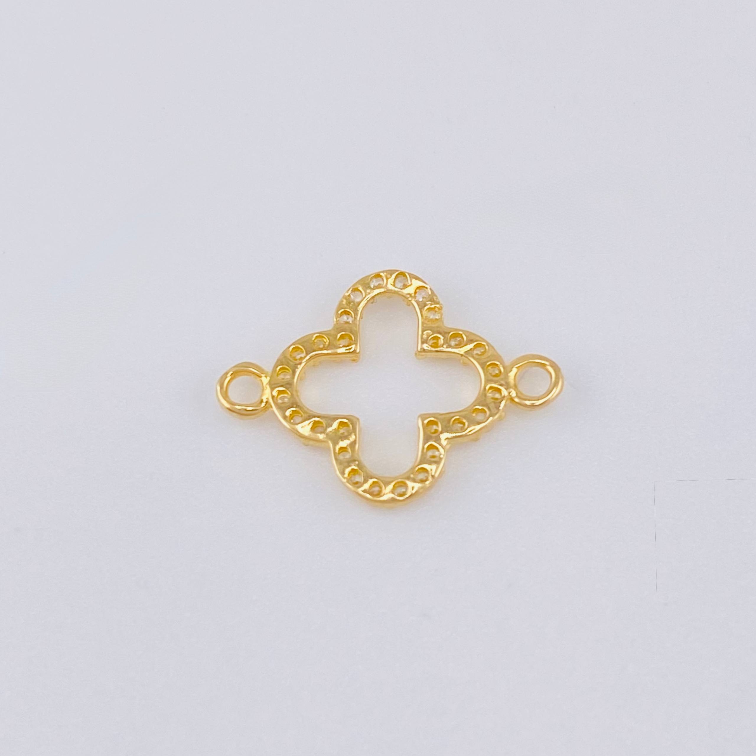 Herraje Cruz Suiza 0.55gr / 1.7cm / Oro Amarillo 18K *