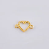 Herraje Silueta Corazón 0.4 g / 1,5 cm Oro Amarillo 18K