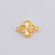 Herraje Trebol Dorado 0.7gr / 1.5cm / Oro Amarillo 18K