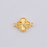 Herraje Trebol Dorado 0.75gr / 1.5cm / Oro Amarillo 18K