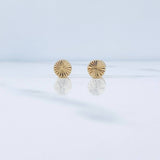Topos Redondos 0.6gr / Diamantados Oro Amarillo 18K &