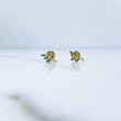 Topos Hoja 0.7gr / Circones Verdes Oro Amarillo 18K &