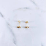 Topos Corazon 0.55gr / Troquelados Oro Amarillo 18K &