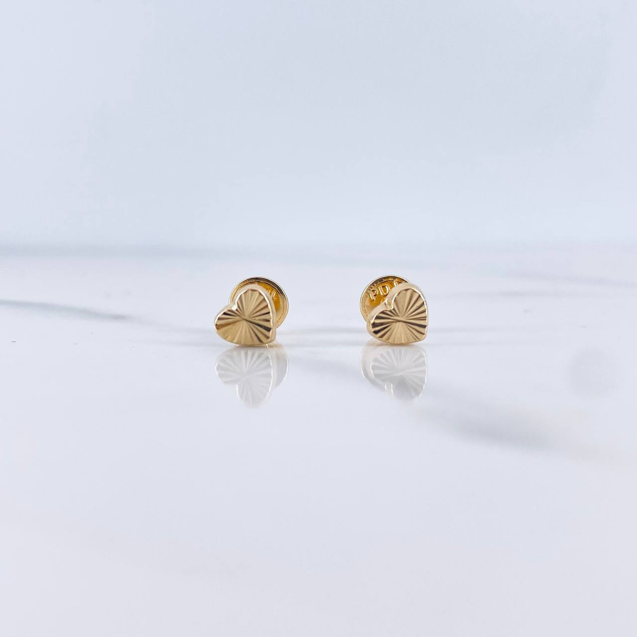 Topos Corazon 0.5gr / Diamantados Oro Amarillo 18K &