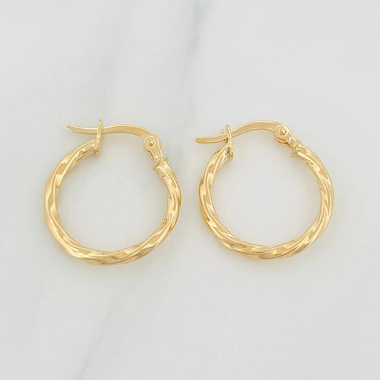 Candongas Kari 1.35 g / 2 cm Oro Amarillo 18K