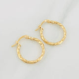 Candongas Kari 1.35 g / 2 cm Oro Amarillo 18K