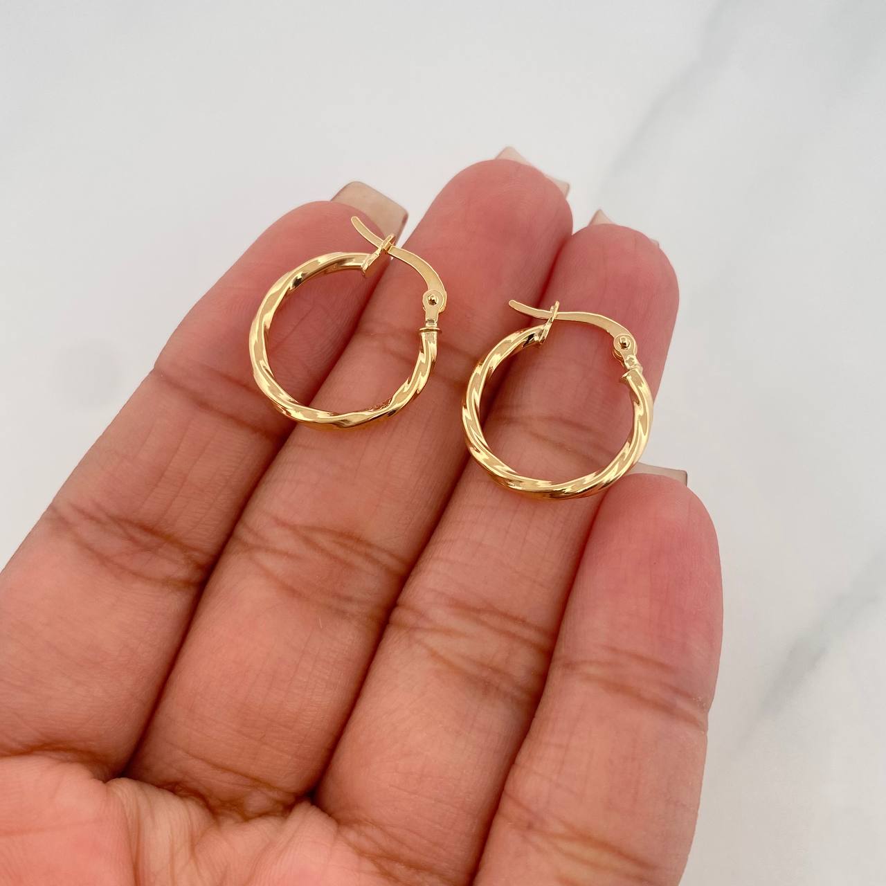 Candongas Kari 1.35 g / 2 cm Oro Amarillo 18K