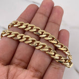 Pulso Cubano 12.1gr / 18cm / 6.9mm Broche Cajon Liso Oro Amarillo 18K $