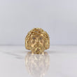 Anillo Rostro Jesús 10.55gr / T10 1/2 / Circones Blancos Oro Amarillo 18K &