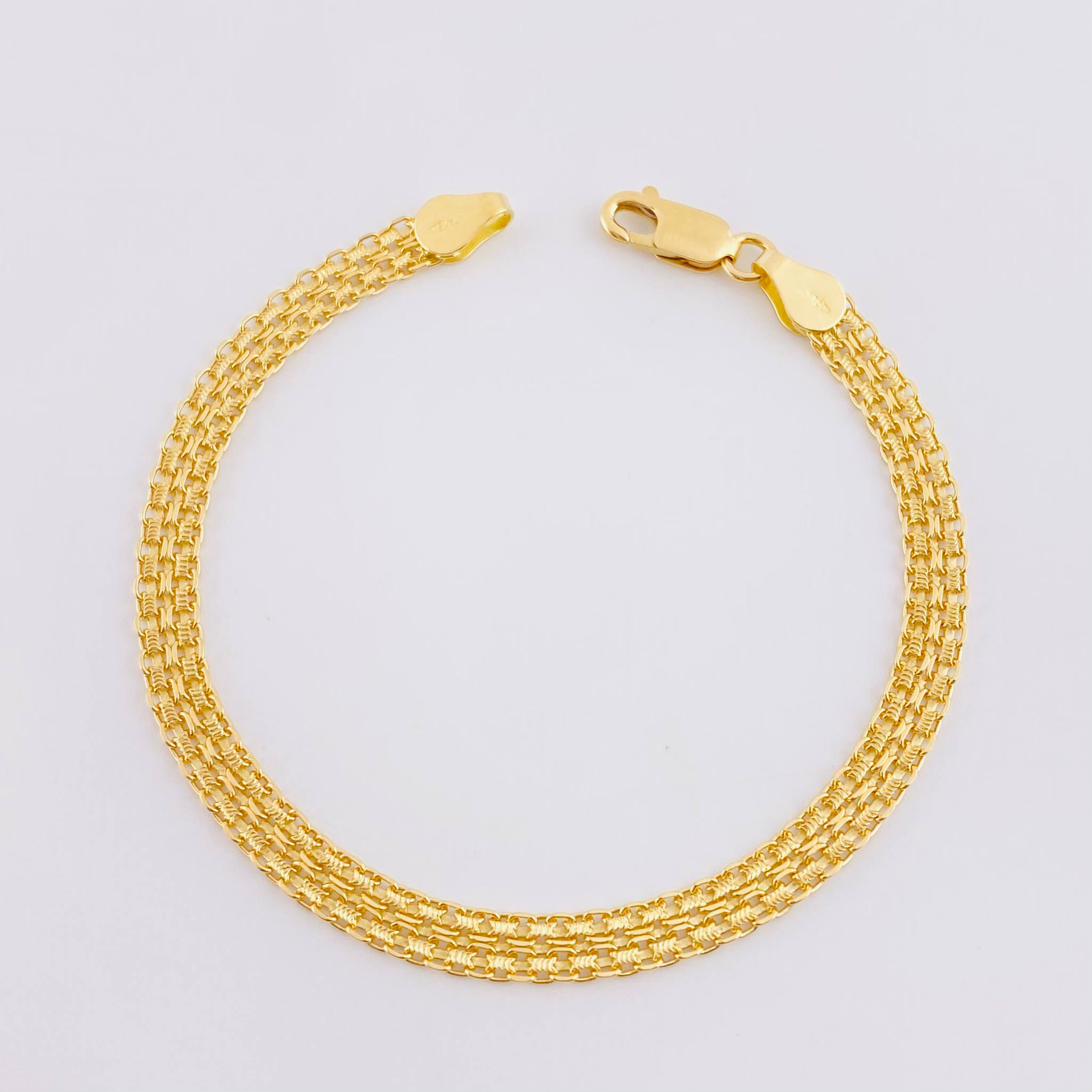 Pulso Chino 5.35g / 18.2cm / 4.75mm Oro Amarillo 18K