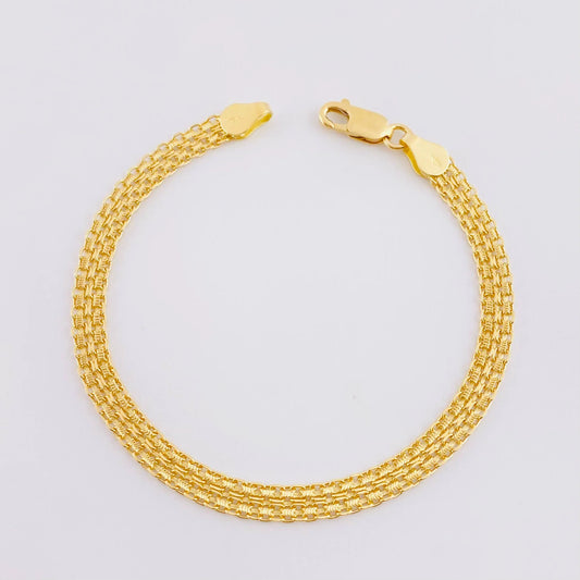 Pulso Chino 5.35g / 18cm / 4.65mm Oro Amarillo 18K