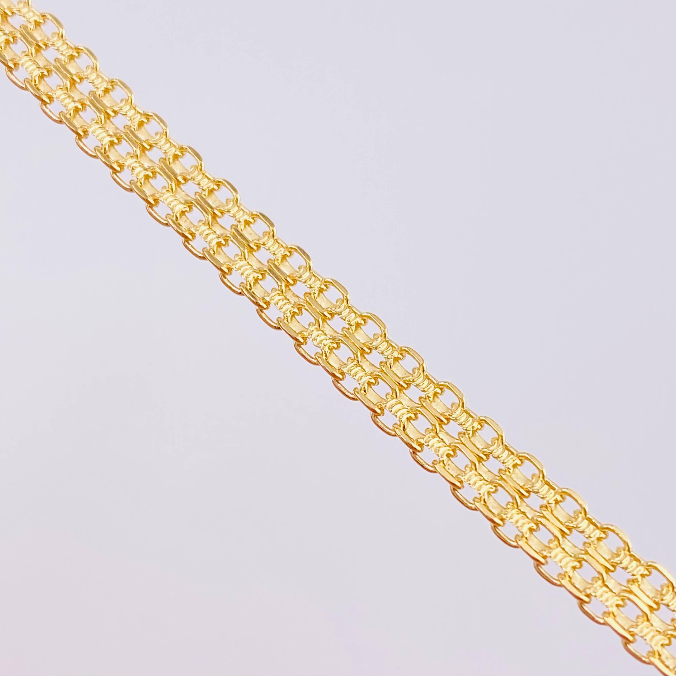 Pulso Chino 5.35g / 18.2cm / 4.75mm Oro Amarillo 18K
