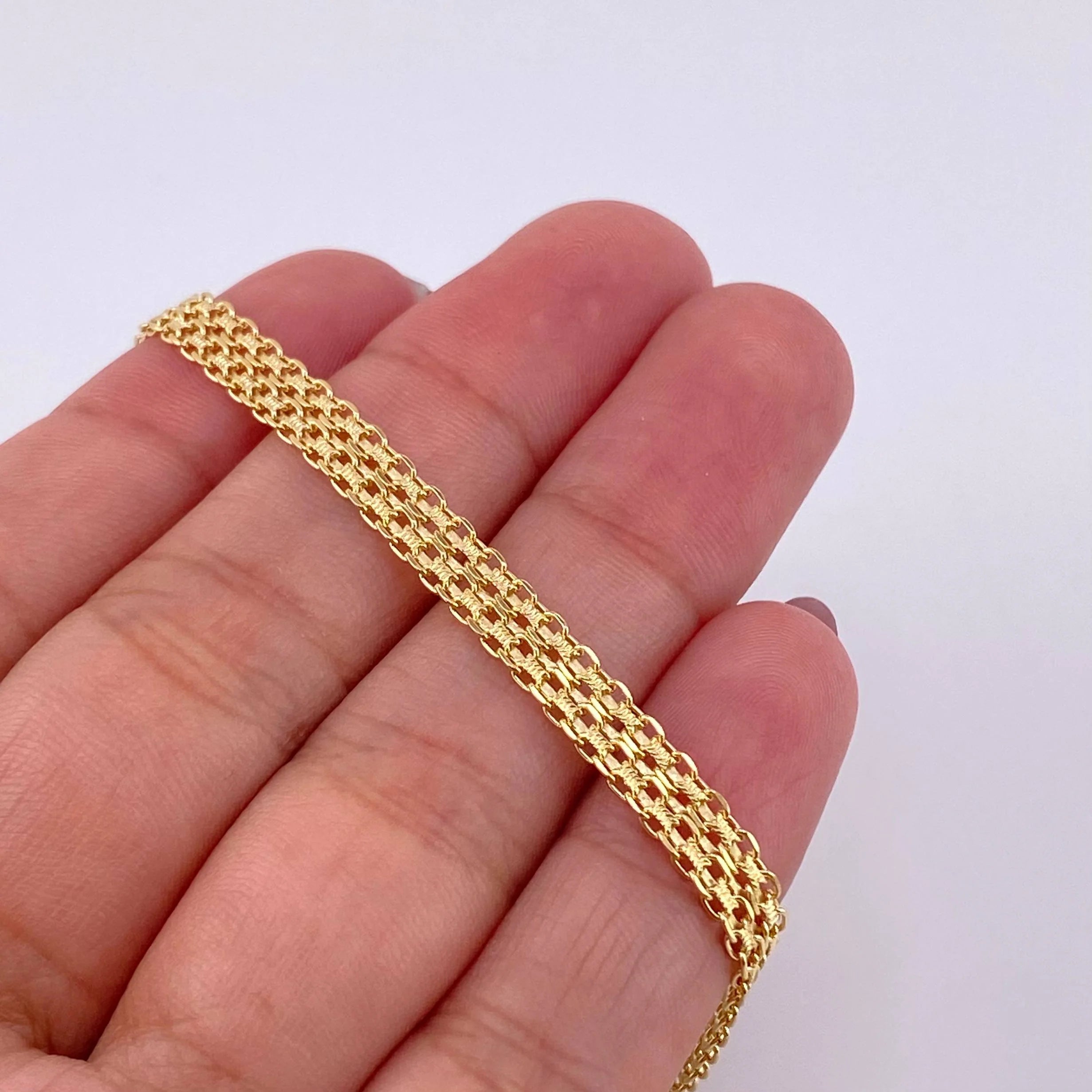 Pulso Chino 5.35g / 18cm / 4.65mm Oro Amarillo 18K