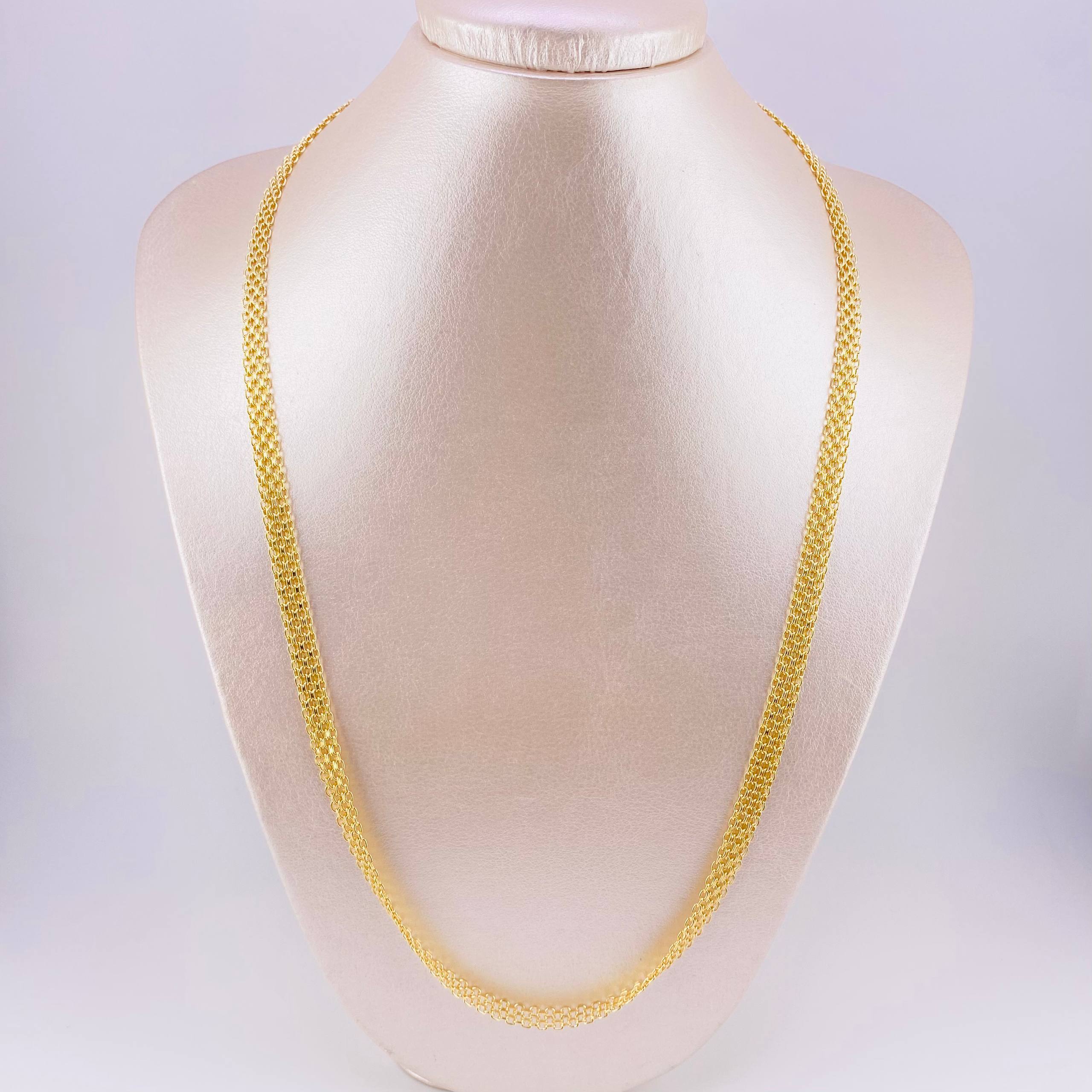 Cadena China 24.05g / 60cm / 6.3mm Oro Amarillo 18K