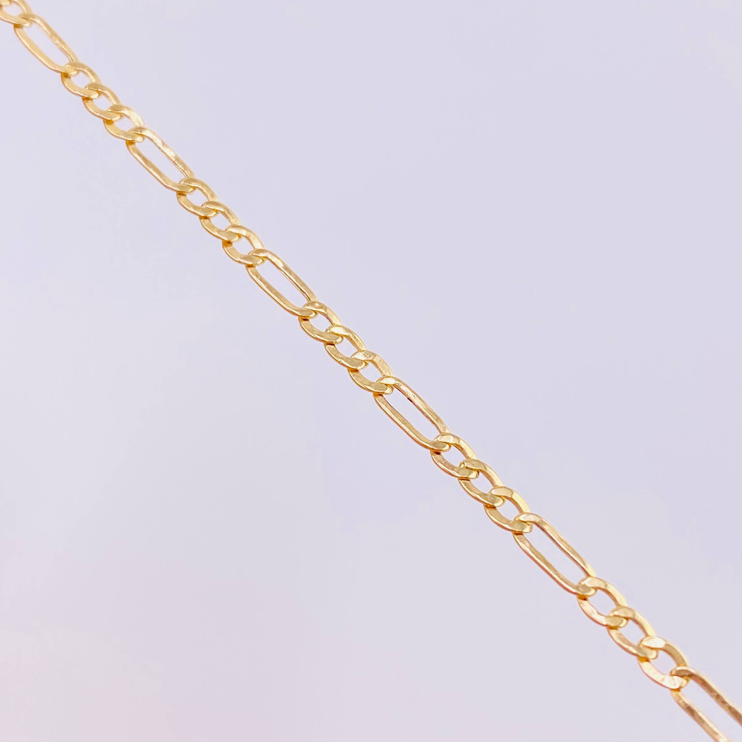 Pulso Figaro 1g / 19cm / 2.6mm Oro Amarillo 18K