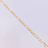 Pulso Figaro 1g / 19cm / 2.6mm Oro Amarillo 18K