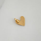 Dije Placa Corazón 0.4gr / 1.2cm / Oro Amarillo 18K %